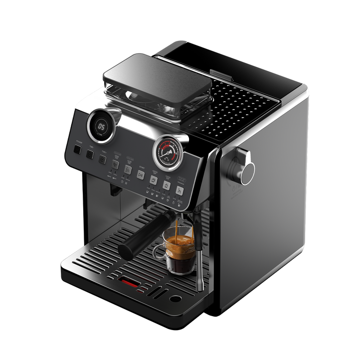 Machine à café espresso avec Bean Grinder EM653 Avec Broyeur