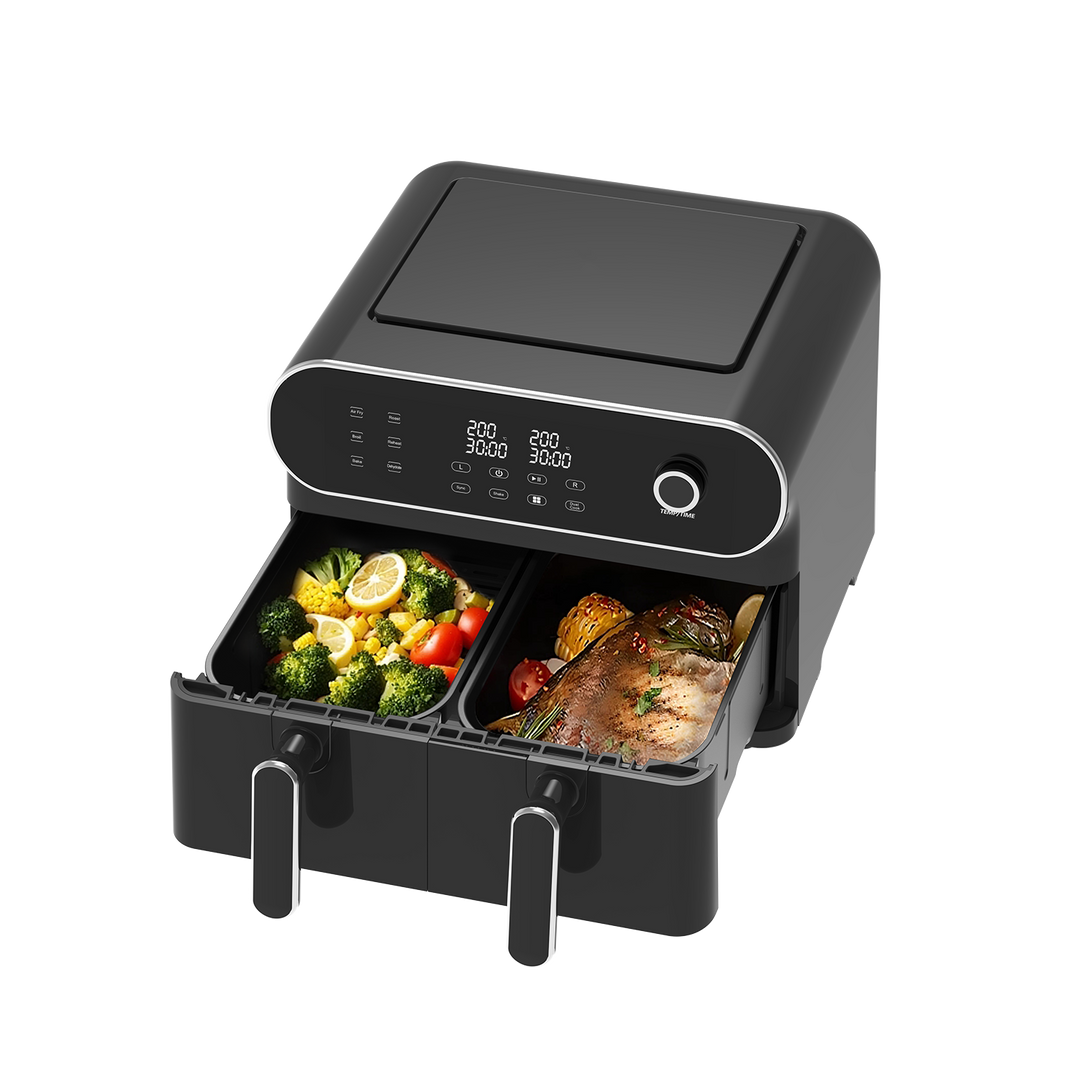 Double Zone Friteuse à air chaud AFT11001A 11L, 2 x 5, 1700 watt