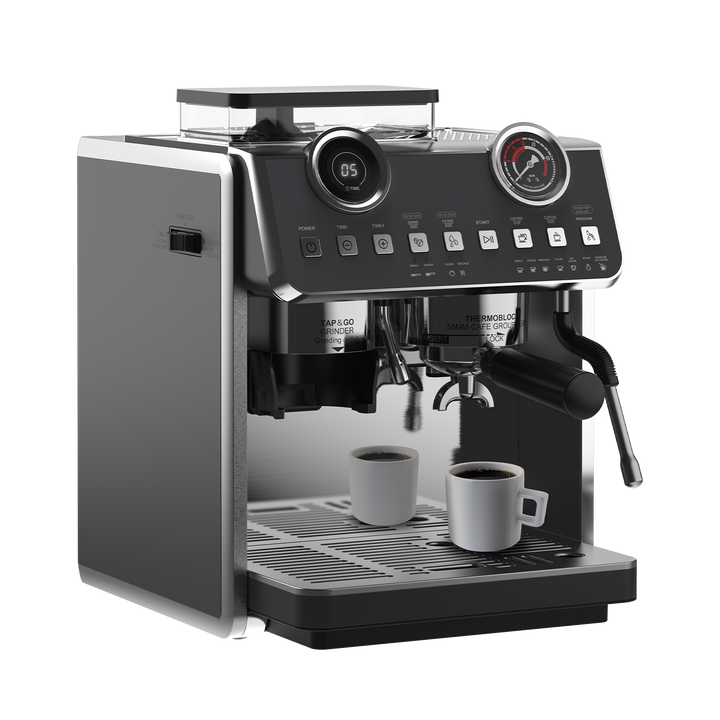 Machine à café espresso avec Bean Grinder EM653 Avec Broyeur