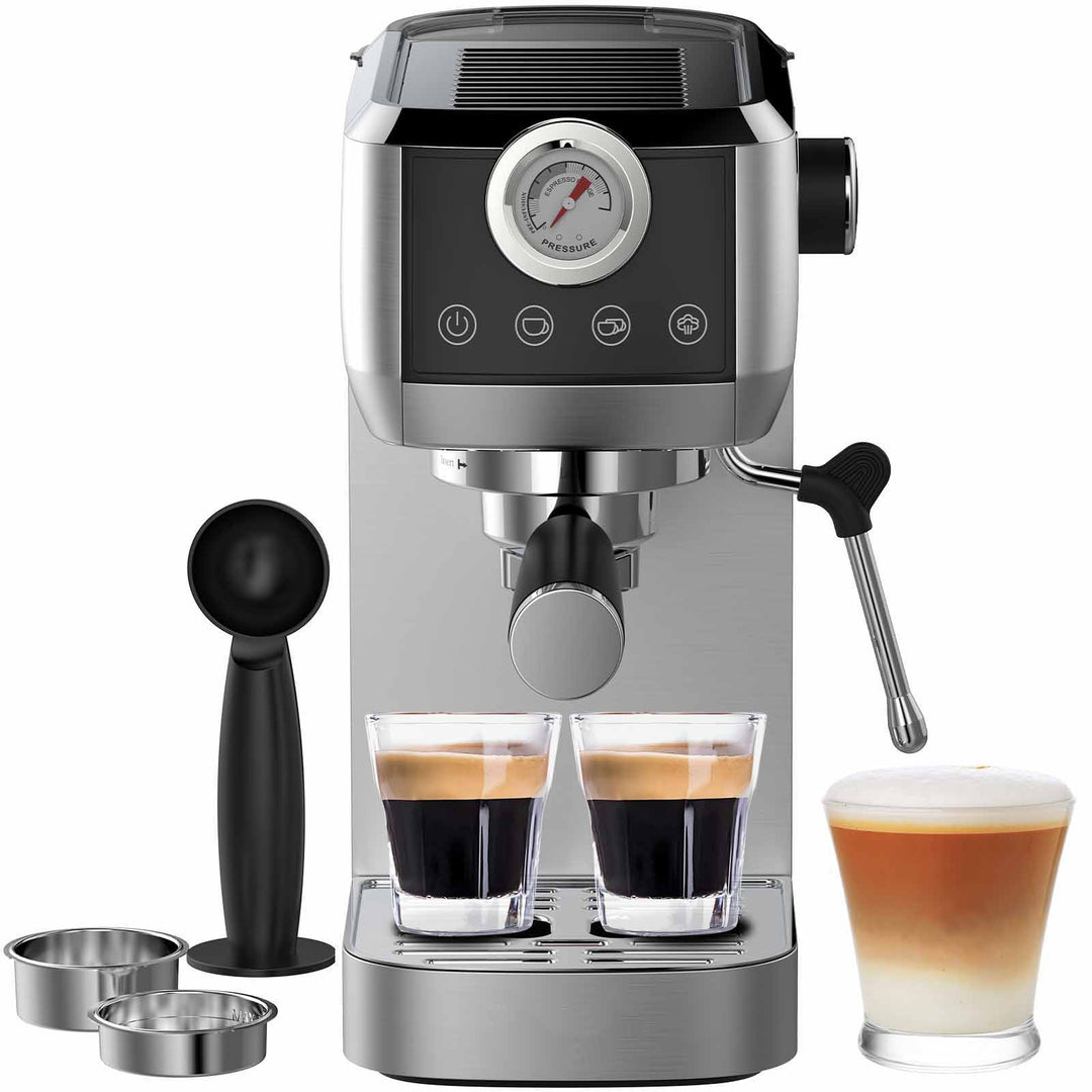 Machine à Café Semi-Automatique CM1665B 1350W, 20 Bar cafetiere filtre 1,3 L