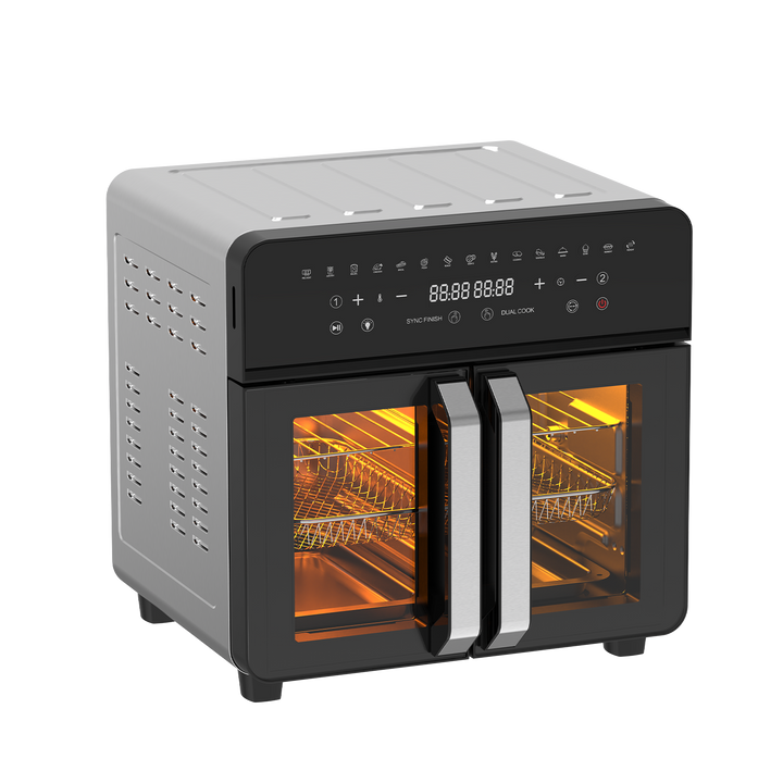 Double zone Friteuse à air chaud AFTO-2301DT 23L Noir