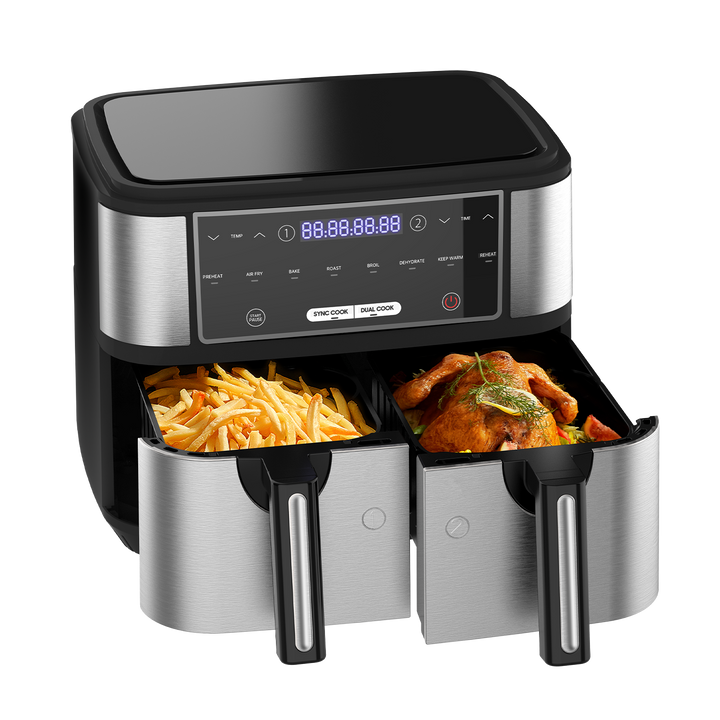 Double Zone Friteuse à air chaud AF5515D 10L 2600W