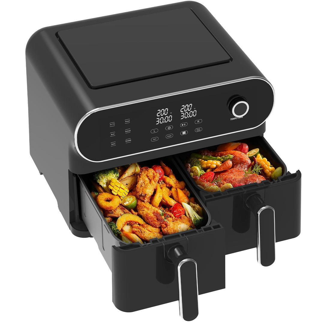 Double Zone Friteuse à air chaud AFT11001A 11L, 2 x 5, 1700 watt