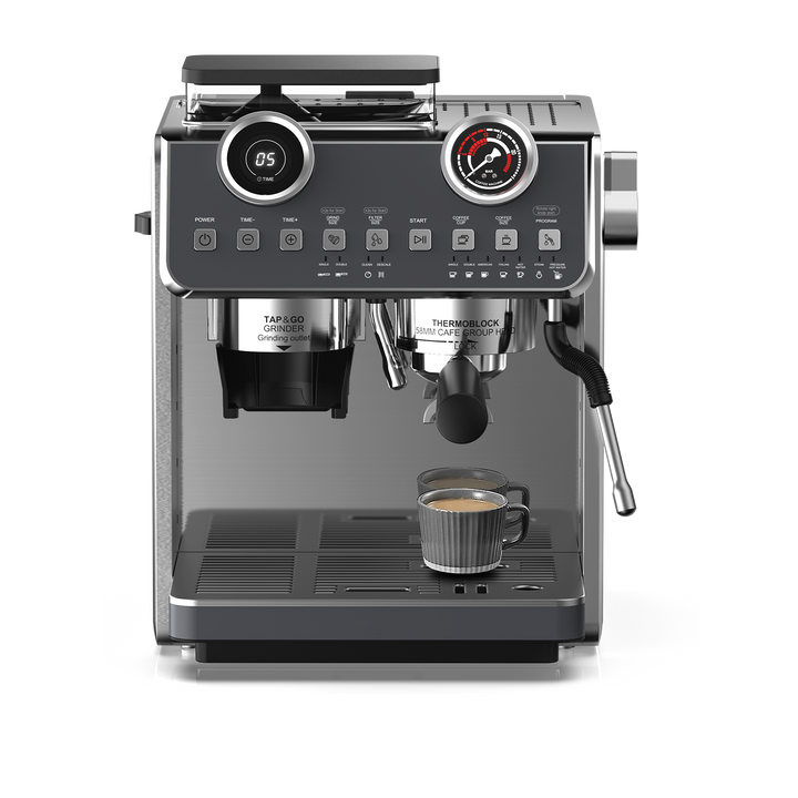 Machine à café espresso avec Bean Grinder EM653 Avec Broyeur