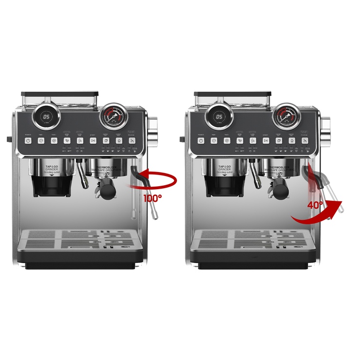Machine à café espresso avec Bean Grinder EM653 Avec Broyeur