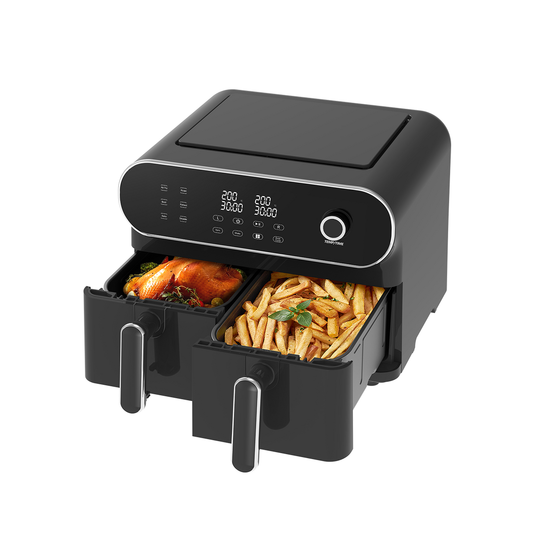 Double Zone Friteuse à air chaud AFT11001A 11L, 2 x 5, 1700 watt