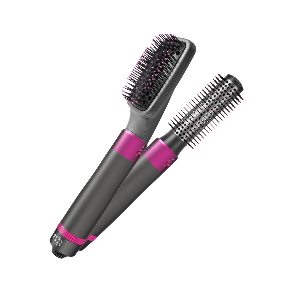 Brosse Soufflante Set 5 en 1, Brosse à Cheveux Amovible