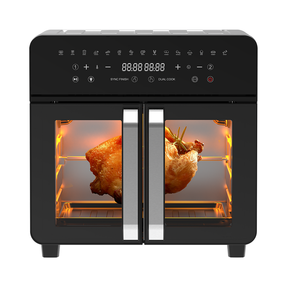 Double zone Friteuse à air chaud AFTO-2301DT 23L Noir