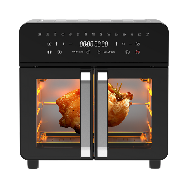 Double zone Friteuse à air chaud AFTO-2301DT 23L Noir