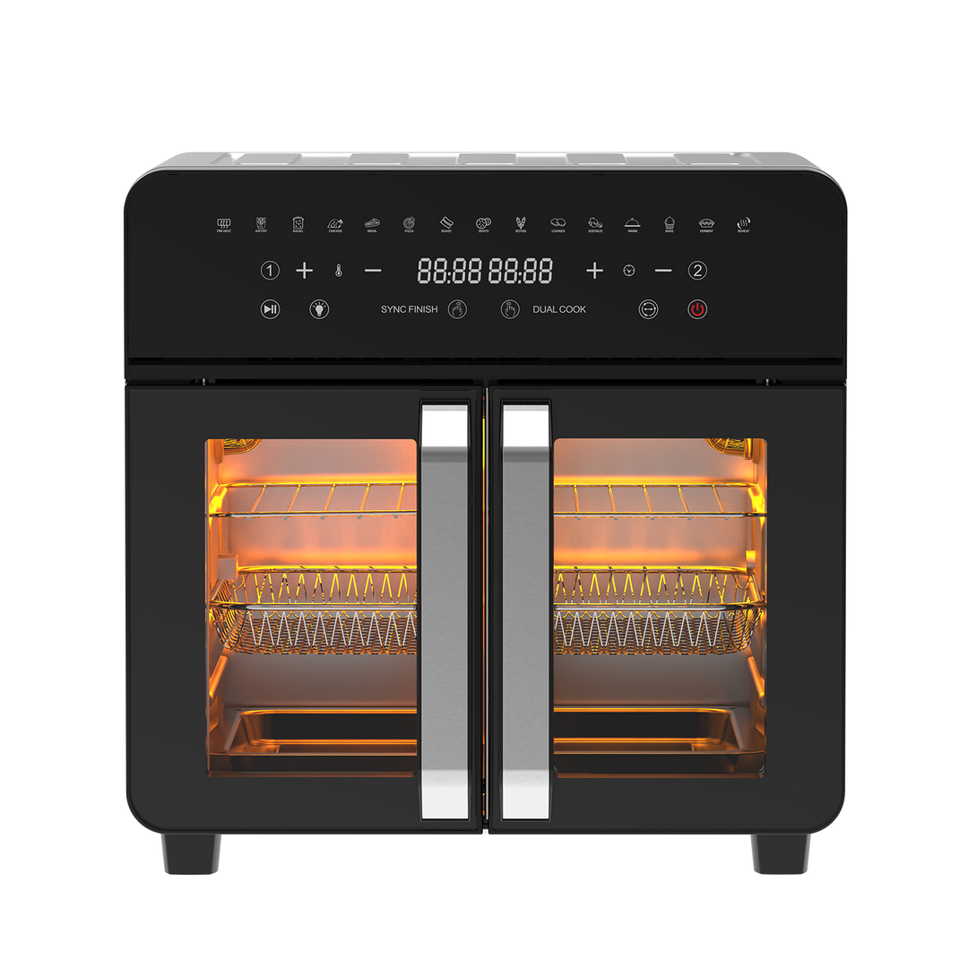 Double zone Friteuse à air chaud AFTO-2301DT 23L Noir