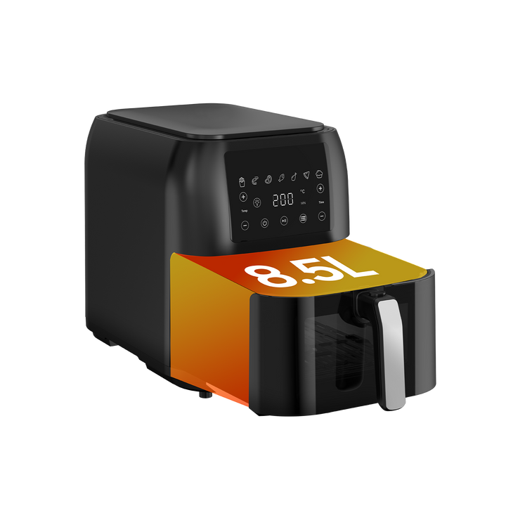 Friteuse à Air Sans Huile AF8008 8.5L XXL Air Fryer avec Grande Fenêtre