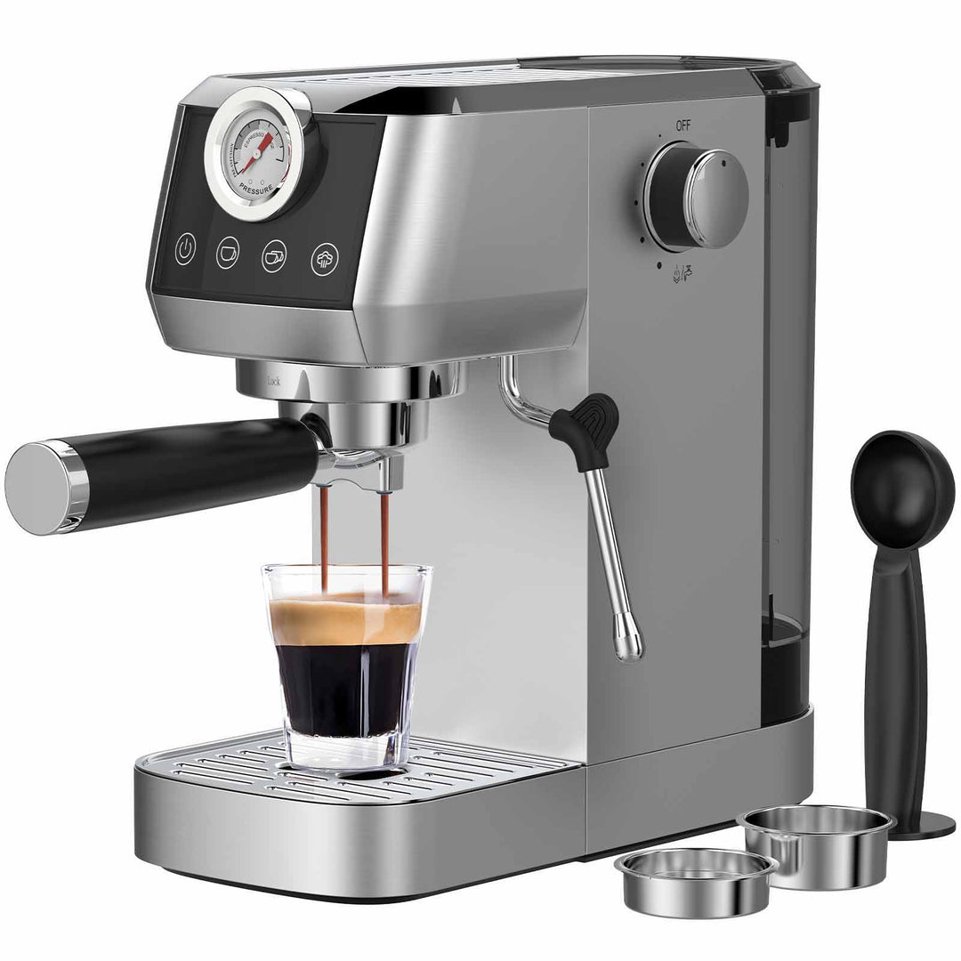 Machine à Café Semi-Automatique CM1665B 1350W, 20 Bar cafetiere filtre 1,3 L