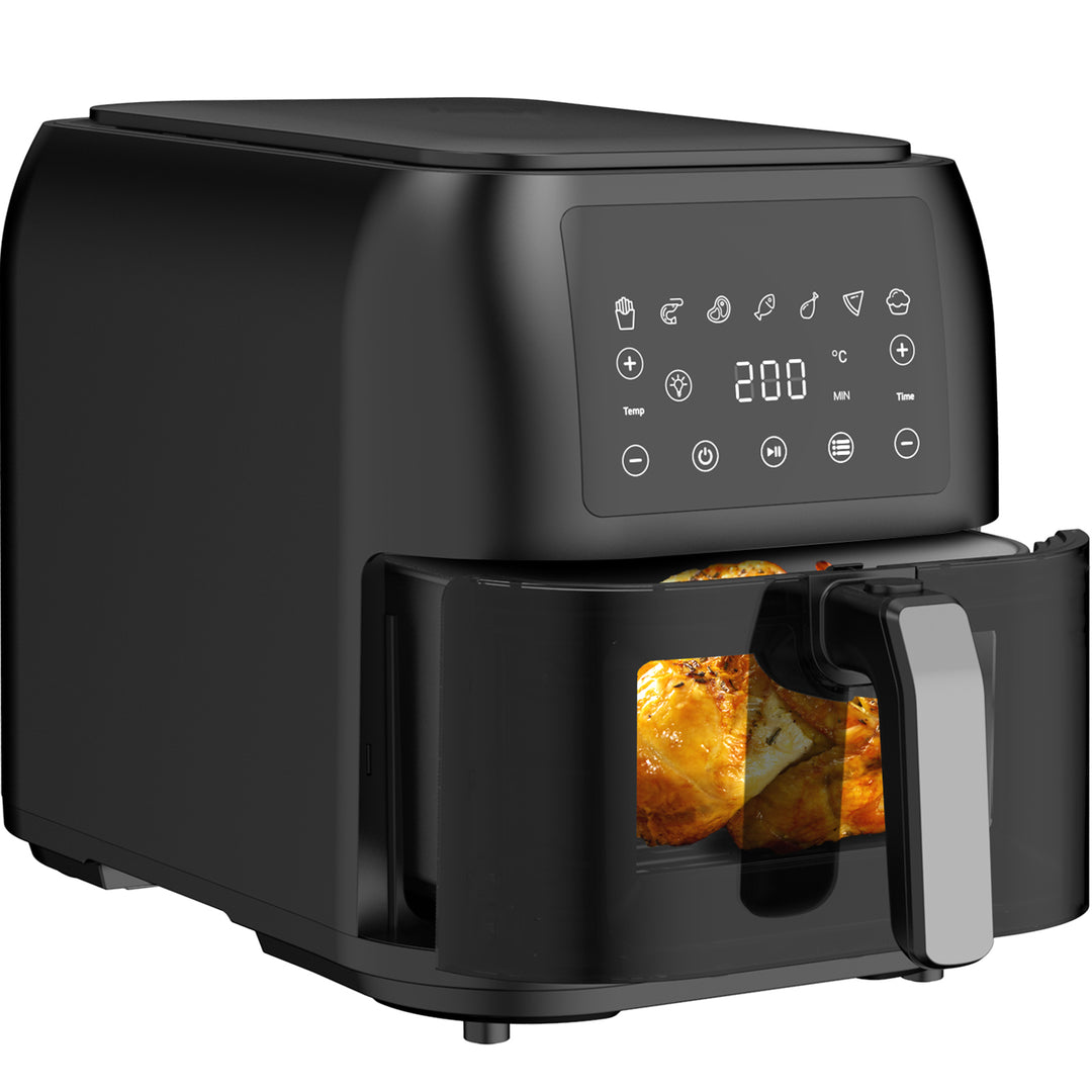 Friteuse à Air Sans Huile AF8008 8.5L XXL Air Fryer avec Grande Fenêtre