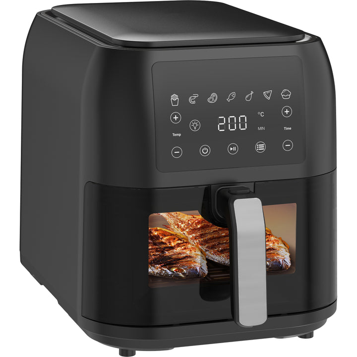 Friteuse à Air Sans Huile AF8008 8.5L XXL Air Fryer avec Grande Fenêtre