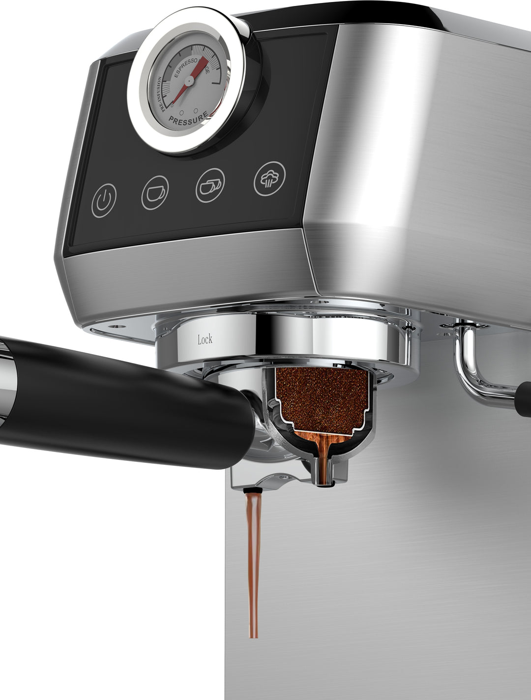 Machine à Café Semi-Automatique CM1665B 1350W, 20 Bar cafetiere filtre 1,3 L