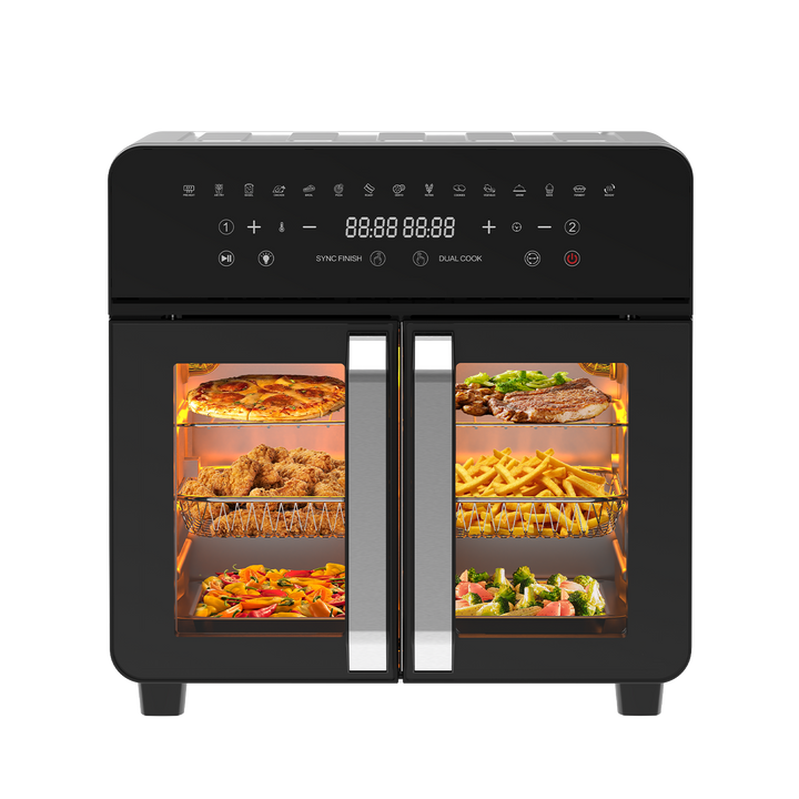 Double zone Friteuse à air chaud AFTO-2301DT 23L Noir