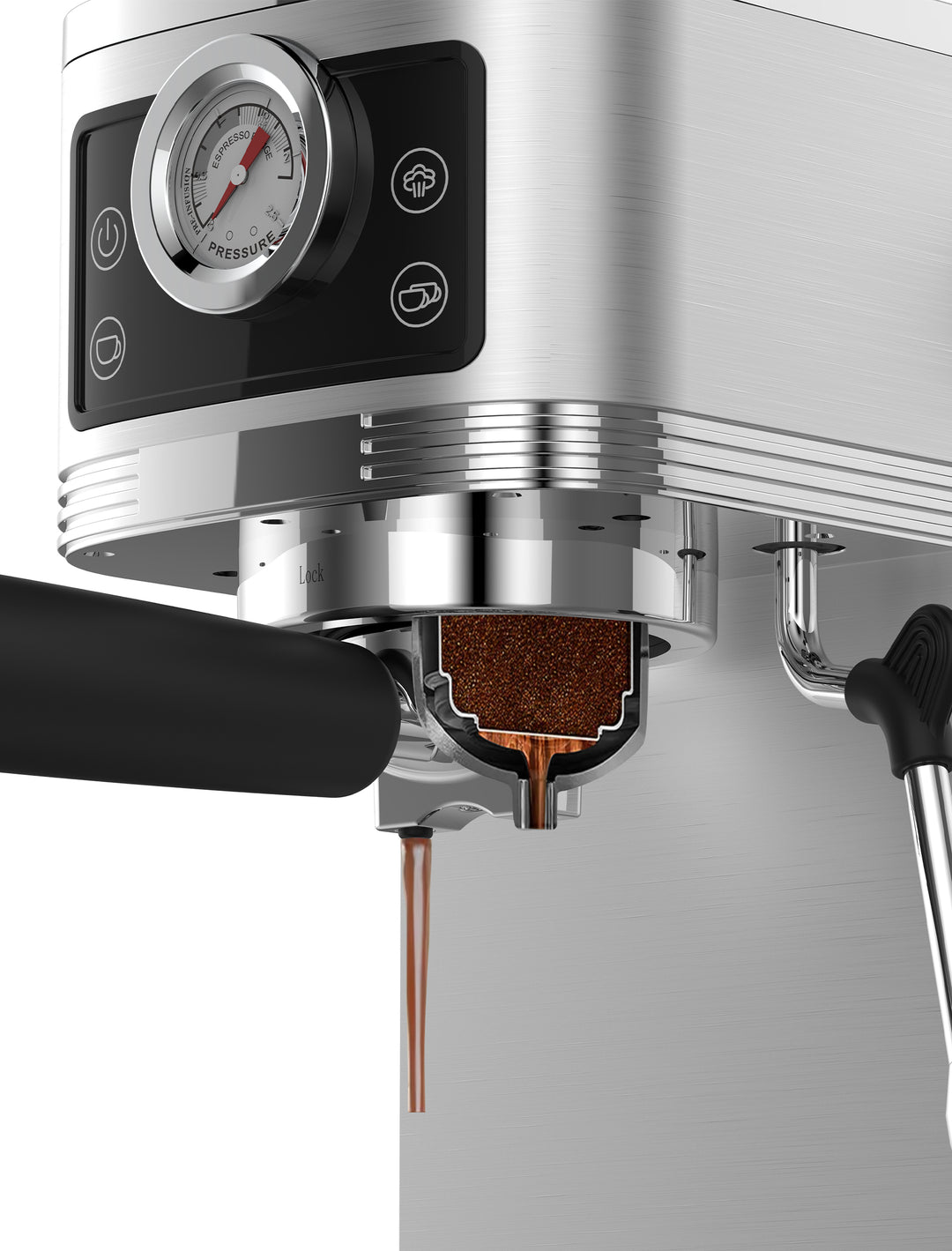 Machine à expresso avec buse à mousse de lait CM1660B 1350W