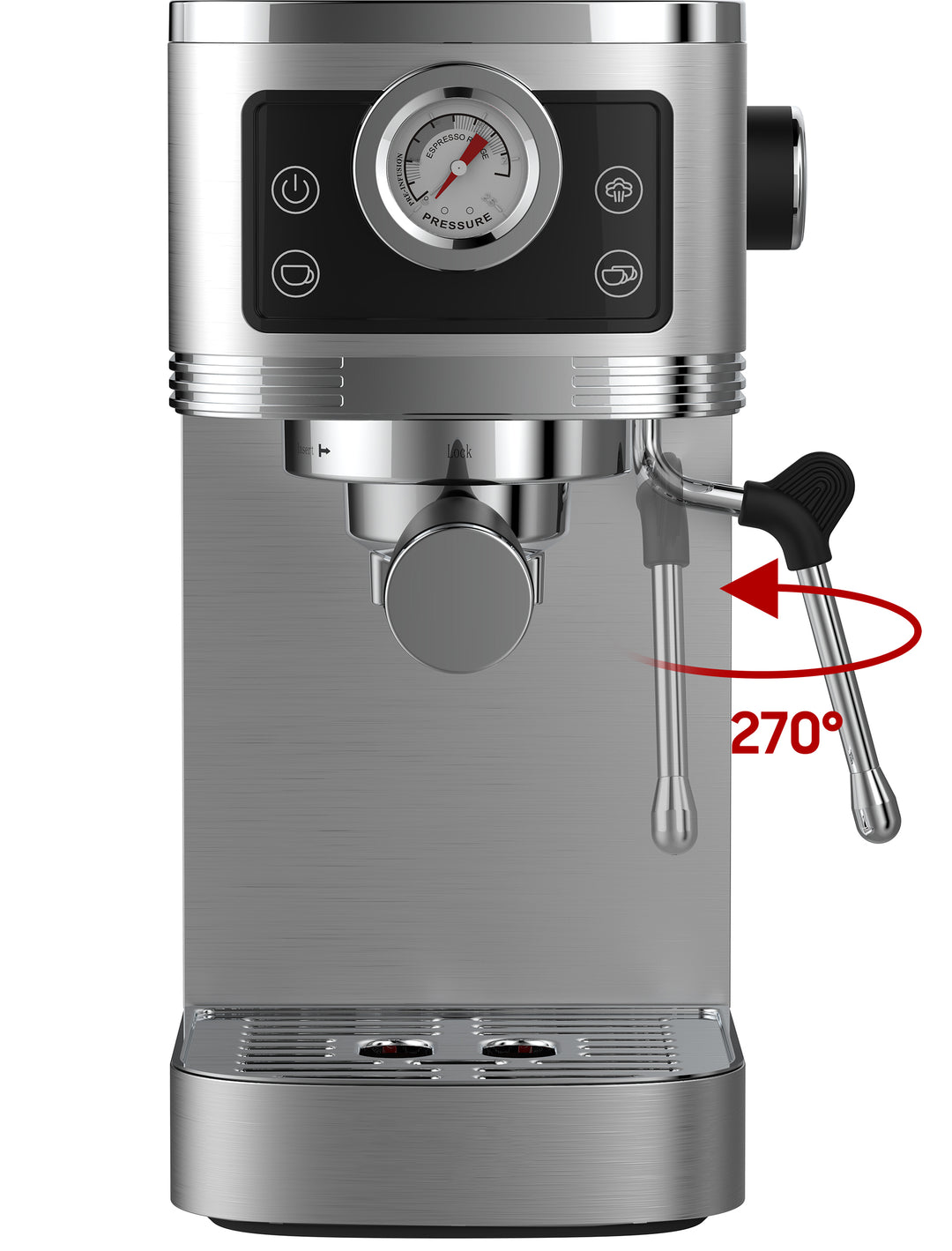 Machine à expresso avec buse à mousse de lait CM1660B 1350W
