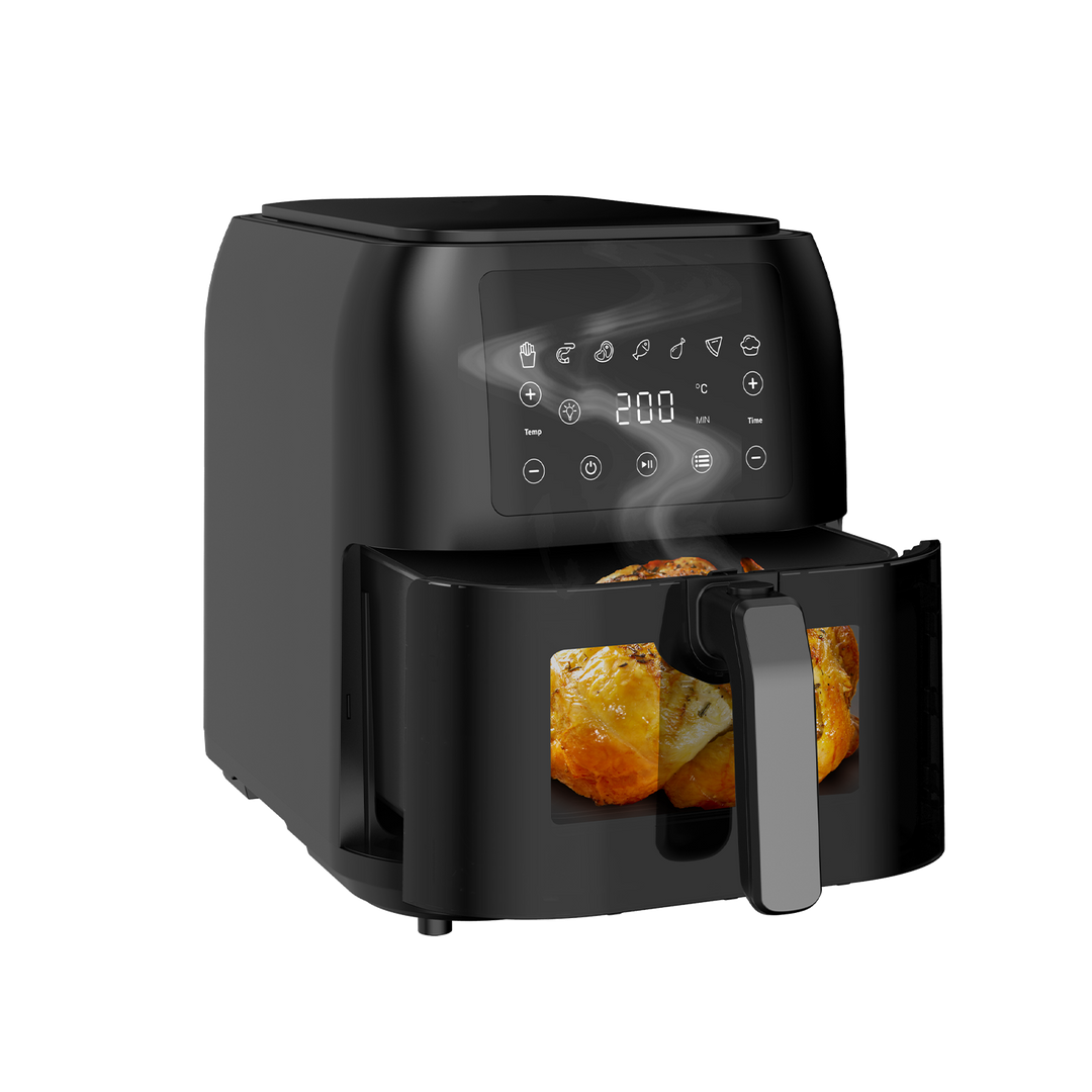 Friteuse à Air Sans Huile AF8008 8.5L XXL Air Fryer avec Grande Fenêtre