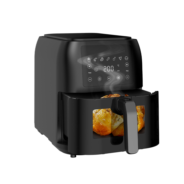 Friteuse à Air Sans Huile AF8008 8.5L XXL Air Fryer avec Grande Fenêtre